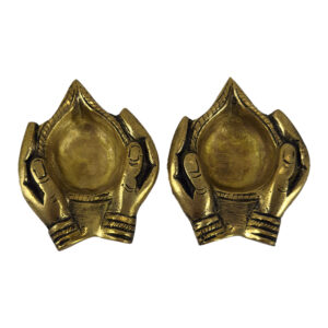 Brass Antique Hand Diyas